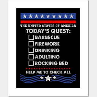 Today's Quest | 4th Of July Posters and Art